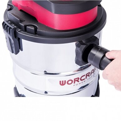 Akumuliatorinis dulkių siurblys WORCRAFT 20L 20V Li-ion 4