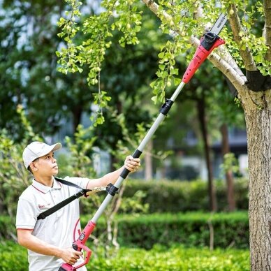 Akumuliatorinis teleskopinis genėjimo pjūklas WORCRAFT 20V LI-ION 6