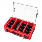 QBRICK ONE smulkmenų dėtuvė 2XL 2.0 RED + adapteris (2 vnt.)